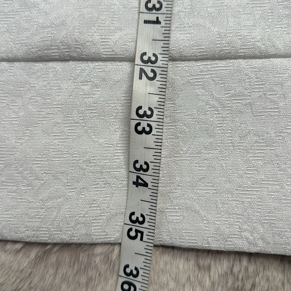 Eliza J | White Dress with Cap Sleeves & Jeweled Neckline - Picture 7 of 8